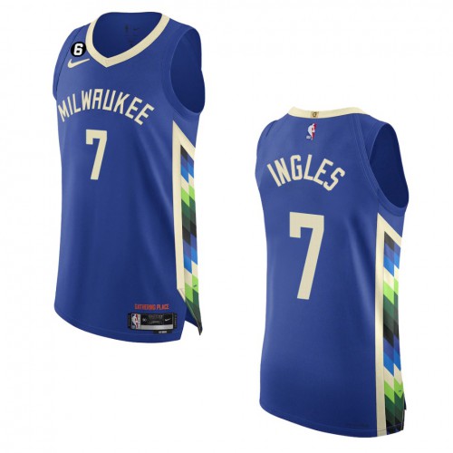 Milwaukee Milwaukee Bucks #7 Joe Ingles Royal 2022-23 Authentic Jersey - City Edition Mens