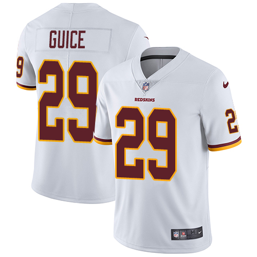 Washington Commanders #29 Derrius Guice White Men's Stitched Vapor Untouchable Limited Jersey Men's