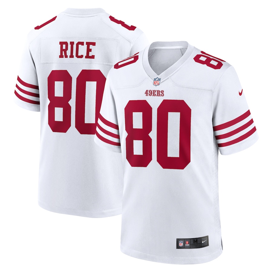 San Francisco 49ers #80 Jerry Rice Men's 2022 Player Game Jersey - White