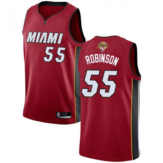 Heat #55 Duncan Robinson Red 2023 Finals Patch Swingman Statement Edition Jersey