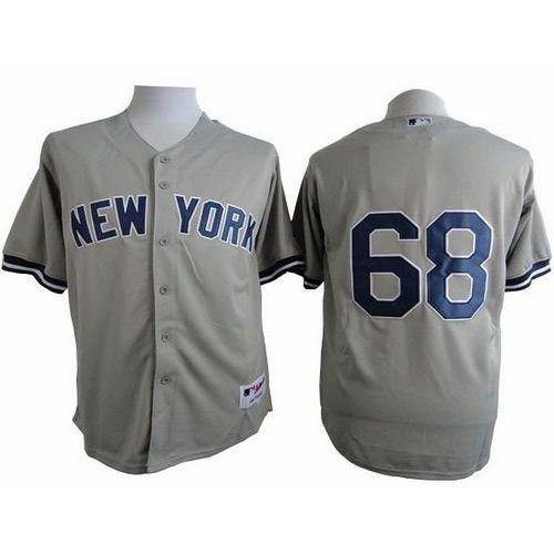 New York Yankees #68 Dellin Betances Grey Cool Base Stitched Jersey Men's