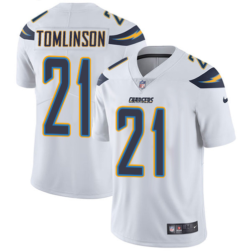 Chargers #21 LaDainian Tomlinson White Youth Stitched Vapor Untouchable Limited Jersey