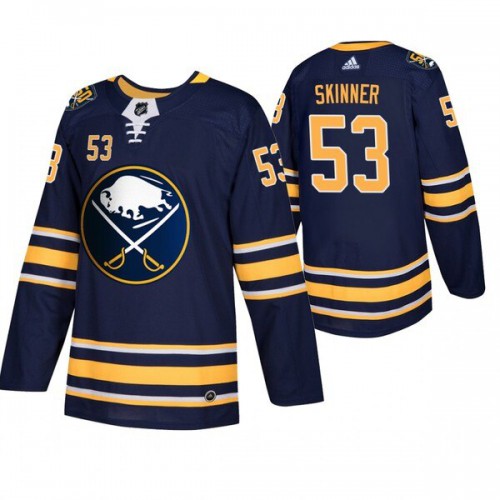 Buffalo Buffalo Sabres #53 Jeff Skinner Men's Navy 50th Anniversary Home Authentic Jersey Men's