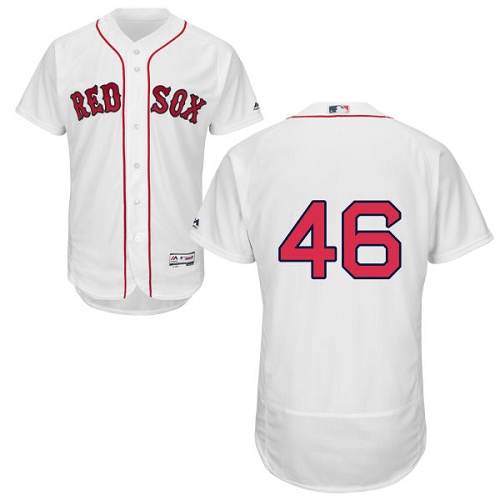 Boston Red Sox #46 Craig Kimbrel White Flexbase Authentic Collection Stitched Jersey Men's