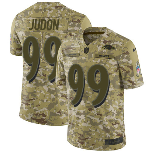Baltimore Ravens #99 Matthew Judon Camo Youth Stitched Limited 2018 Salute To Service Jersey Youth
