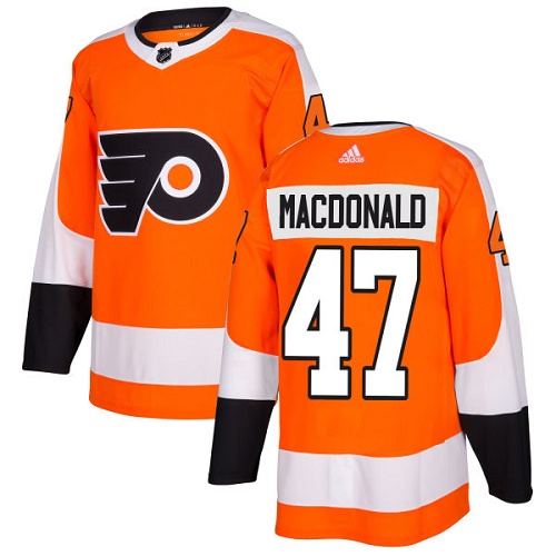 Adidas Philadelphia Flyers #47 Andrew MacDonald Orange Home Authentic Stitched Youth Jersey Youth