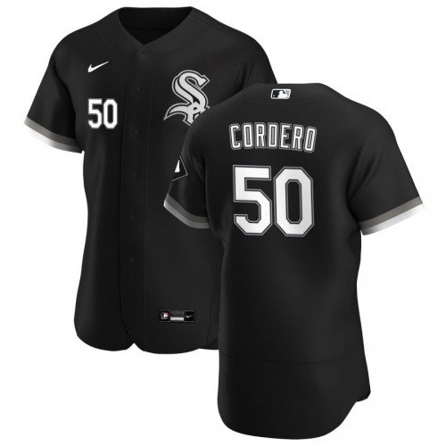 Chicago Chicago White Sox #50 Jimmy Cordero Men's Black Alternate 2020 Authentic Player Jersey Men's