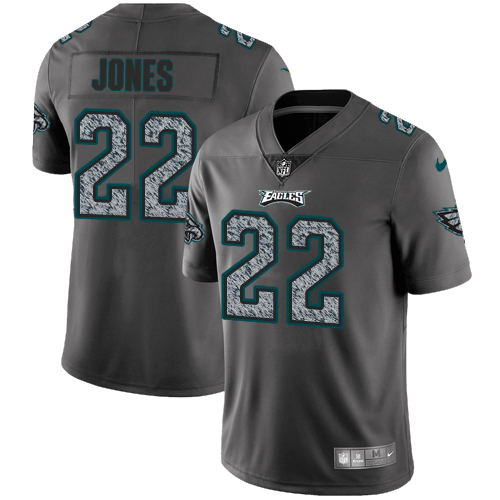 Philadelphia Eagles #22 Sidney Jones Gray Static Men's Stitched Vapor Untouchable Limited Jersey Men's