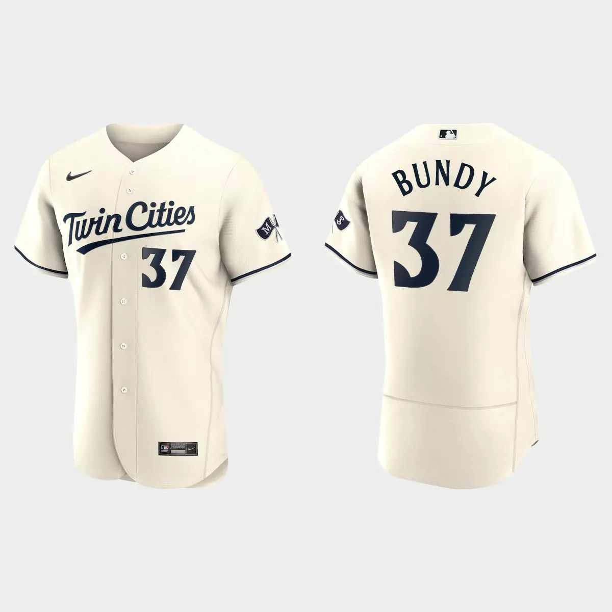 Minnesota Twins #37 Dylan Bundy Men's 2023 Authentic Jersey - Cream