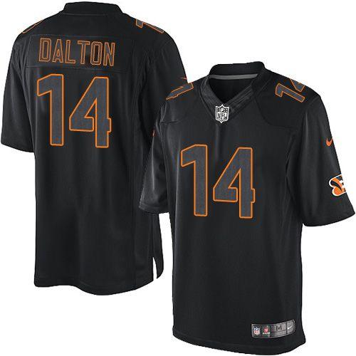 Cincinnati Bengals #14 Andy Dalton Black Men's Stitched Impact Limited Jersey Men's