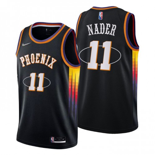 Phoenix Phoenix Suns #11 Abdel Nader Mens Black 2021/22 Swingman Jersey - City Edition Mens