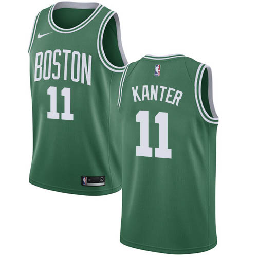 Boston Celtics #11 Enes Kanter Green Swingman Icon Edition Jersey Mens