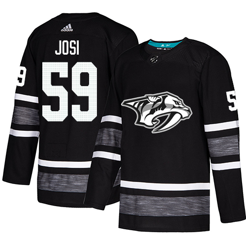 Adidas Nashville Predators #59 Roman Josi Black Authentic 2019 All-Star Stitched Youth Jersey Youth