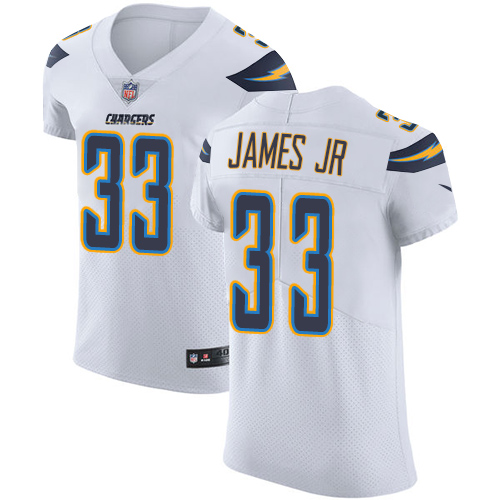 Chargers #33 Derwin James Jr White Men's Stitched Vapor Untouchable Elite Jersey