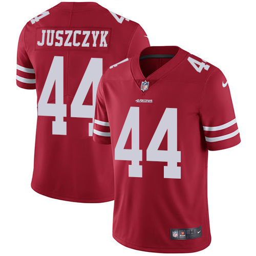 49ers #44 Kyle Juszczyk Red Team Color Youth Stitched Vapor Untouchable Limited Jersey