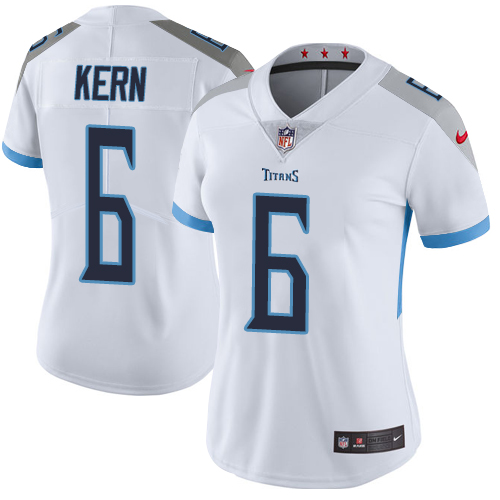 Tennessee Titans #6 Brett Kern White Women's Stitched Vapor Untouchable Limited Jersey Womens