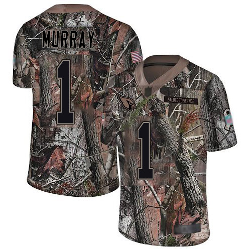 Cardinals #1 Kyler Murray Camo Youth Stitched Limited Rush Realtree Jersey
