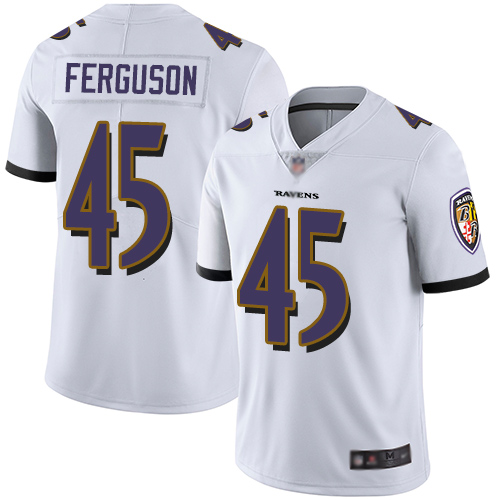 Baltimore Ravens #45 Jaylon Ferguson White Men's Stitched Vapor Untouchable Limited Jersey Men's