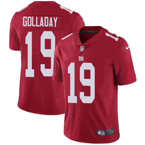 New York Giants #19 Kenny Golladay Red Alternate Youth Stitched Vapor Untouchable Limited Jersey Youth