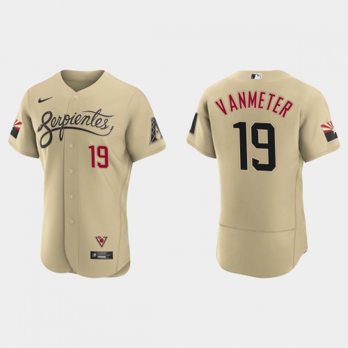 Arizona Arizona Diamondbacks #19 Josh Vanmeter Men's 2021 City Connect Authentic Jersey Gold Men's