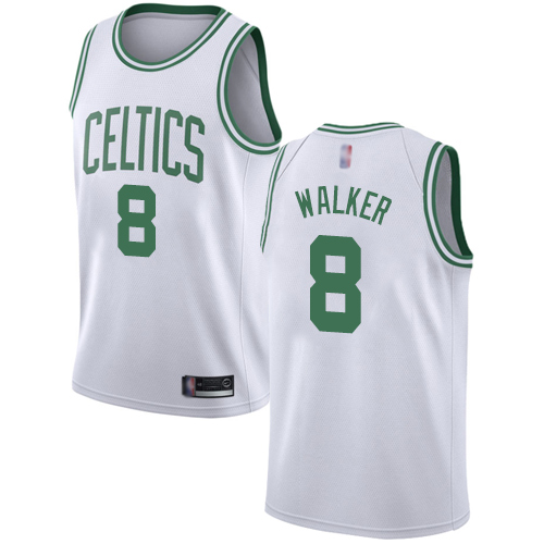 Boston Celtics #8 Kemba Walker White Youth Swingman Association Edition Jersey Youth