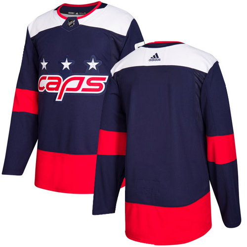 Adidas Capitals Blank Navy Authentic 2018 Stadium Series Stitched Jersey