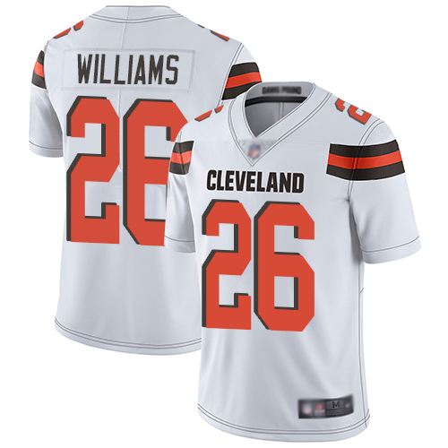 Cleveland Browns #26 Greedy Williams White Men's Stitched Vapor Untouchable Limited Jersey Men's