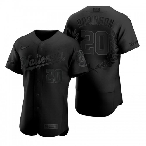 Washington Washington Nationals #20 Frank Robinson Men's Black MVP Limited Player Edition Jersey Men's