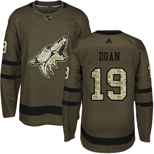 Adidas Arizona Coyotes #19 Shane Doan Green Salute to Service Stitched Youth Jersey Youth