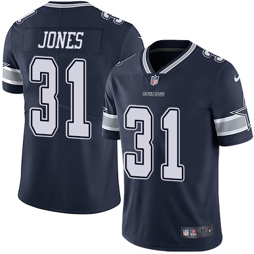 Dallas Cowboys #31 Byron Jones Navy Blue Team Color Men's Stitched Vapor Untouchable Limited Jersey Men's