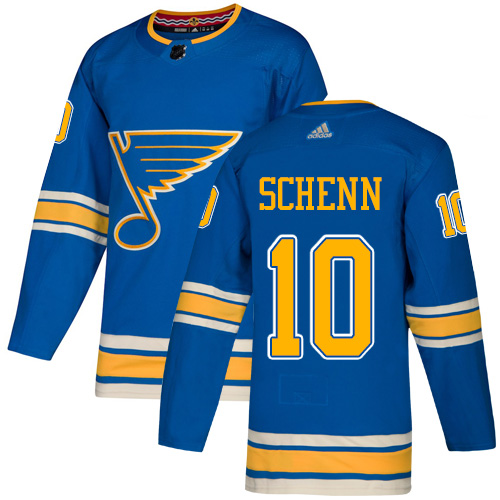 Adidas St. Louis Blues #10 Brayden Schenn Blue Alternate Authentic Stitched Youth Jersey Youth