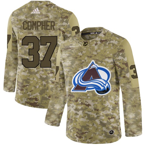 Adidas Colorado Avalanche #37 J.T. Compher Camo Authentic Stitched Jersey Men's