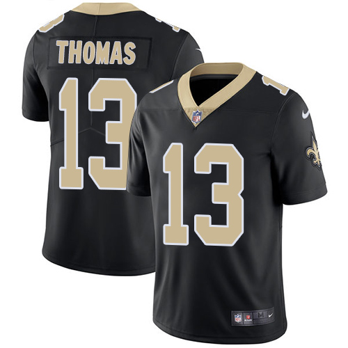 Saints #13 Michael Thomas Black Team Color Men's Stitched Vapor Untouchable Limited Jersey