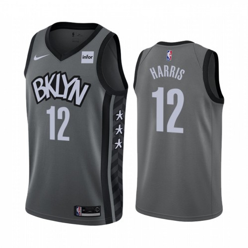 Brooklyn Nets #12 Joe Harris Gray Womens Swingman Statement Edition Jersey Womens