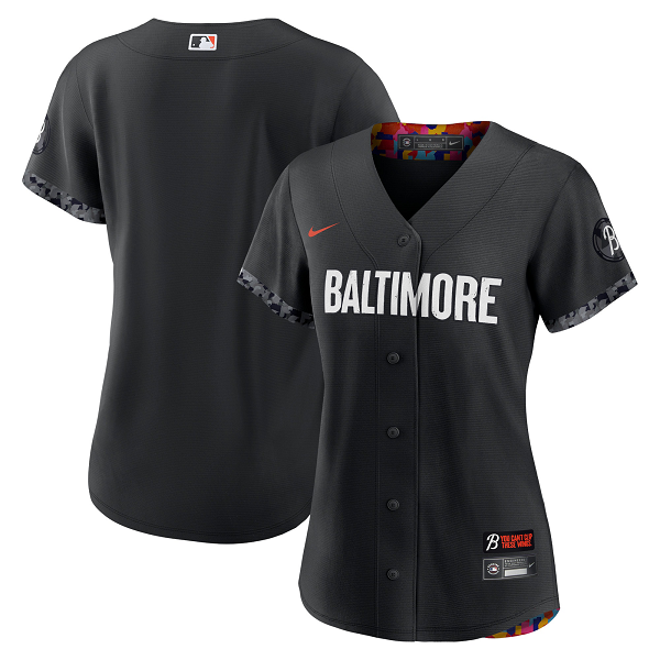 Women's Baltimore Orioles Black 2023 City Connect Cool Base Jersey