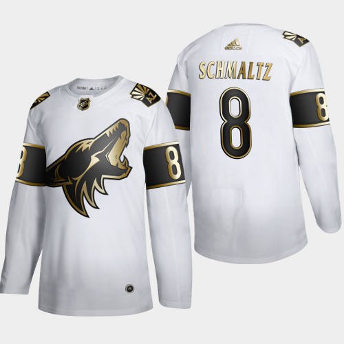 Arizona Arizona Coyotes #8 Nick Schmaltz Men's Adidas White Golden Edition Limited Stitched Jersey Men's