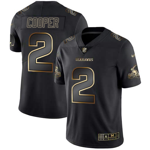 Browns #2 Amari Cooper Black/Gold Men's Stitched Vapor Untouchable Limited Jersey