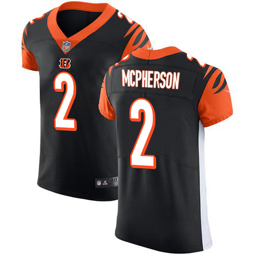 Bengals #2 Evan McPherson Black Team Color Men's Stitched Vapor Untouchable Elite Jersey