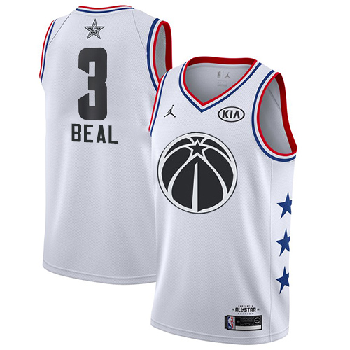 Washington Wizards #3 Bradley Beal White Youth Jordan Swingman 2019 All-Star Game Jersey Youth