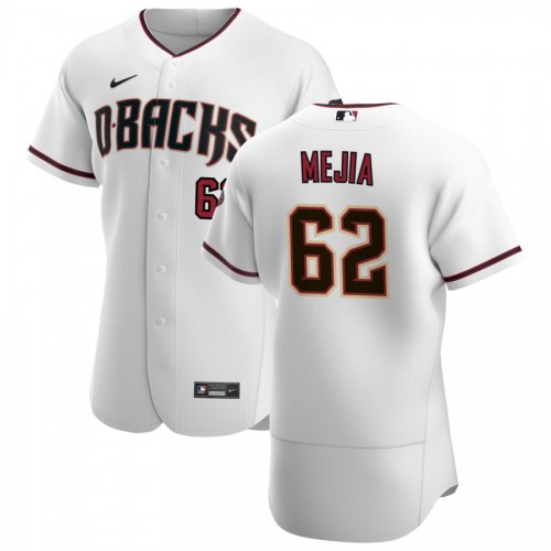Arizona Arizona Diamondbacks #62 Humberto Mejia Men's White Crimson Authentic Home Team Jersey Men's