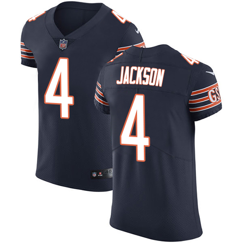 Bears #4 Eddie Jackson Navy Blue Team Color Men's Stitched Vapor Untouchable Elite Jersey