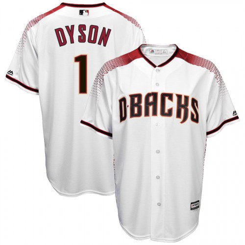 Arizona Arizona Diamondbacks #1 Jarrod Dyson Majestic White Home Cool Base Player Jersey Men's