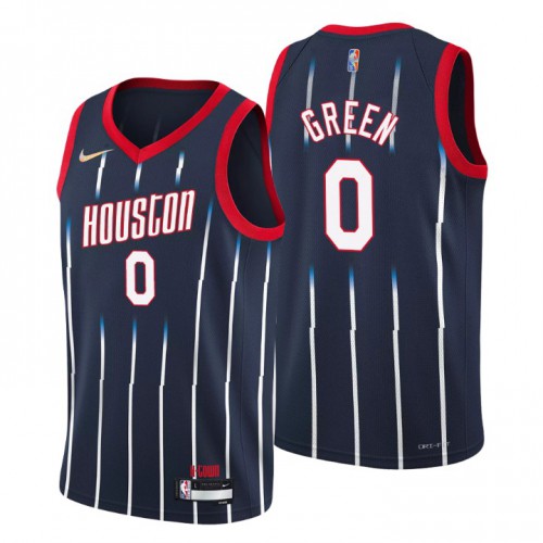 Houston Houston Rockets #0 Jalen Green Mens Navy 2021/22 Swingman Jersey - City Edition Mens