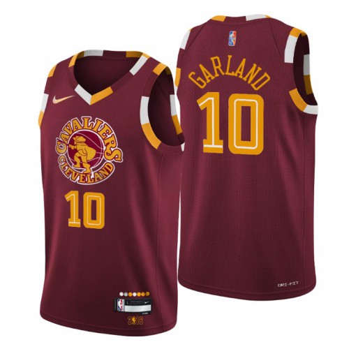 Cleveland Cleveland Cavaliers #10 Darius Garland Mens Wine 2021/22 Swingman Jersey - City Edition Mens
