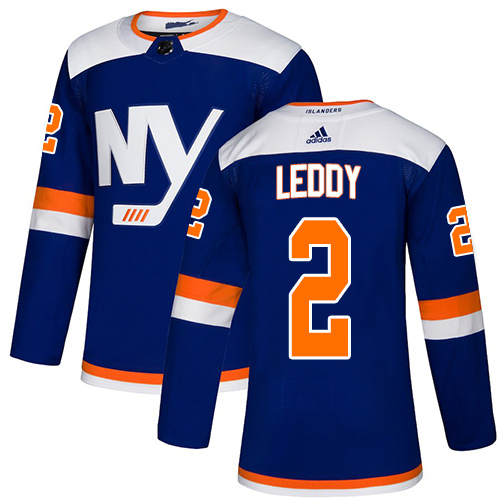 Adidas New York Islanders #2 Nick Leddy Blue Authentic Alternate Stitched Jersey Men's