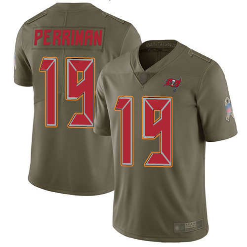Tampa Bay Buccaneers #19 Breshad Perriman Olive Youth Stitched Limited 2017 Salute to Service Jersey Youth