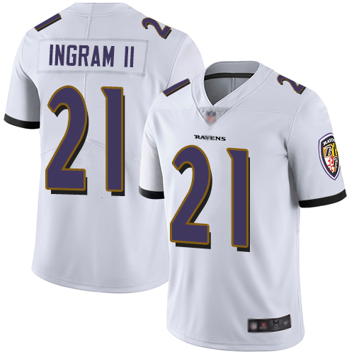 Baltimore Ravens #21 Mark Ingram II White Men's Stitched Vapor Untouchable Limited Jersey Men's