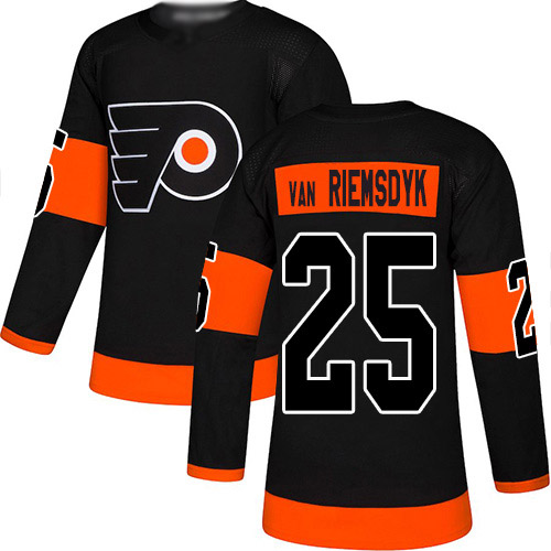 Adidas Philadelphia Flyers #25 James Van Riemsdyk Black Alternate Authentic Stitched Jersey Men's