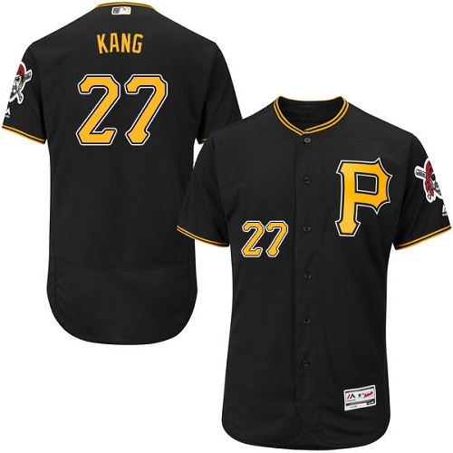 Pittsburgh Pirates #27 Jung-ho Kang Black Flexbase Authentic Collection Stitched Jersey Men's