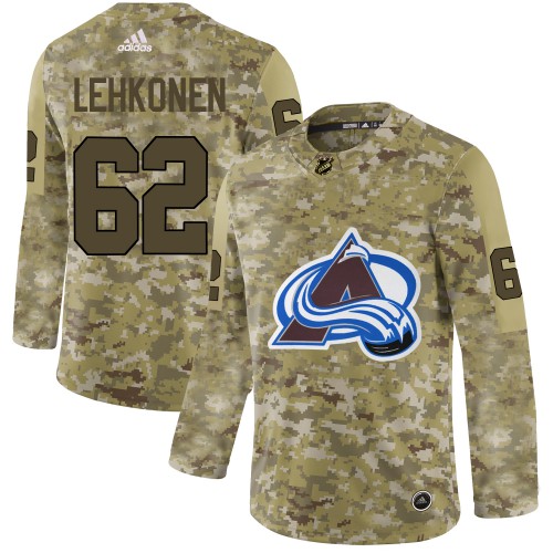 Adidas Colorado Avalanche #62 Artturi Lehkonen Camo Authentic Stitched Jersey Men's